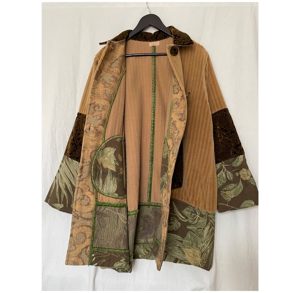 Corduroy Floral Collage Coat (Maryam Nassir Zadeh) - Picture 4 of 9